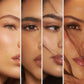 Models wearing the Algo Natural Collection by Lybre Lashes — four natural faux mink lash styles