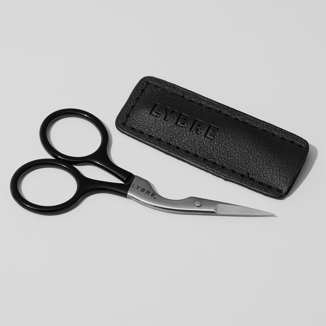 Lybre Lashes precision lash scissors by iluvsarahii — half-coated stainless steel with curved body and ultra-thin blades