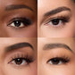 Lybre lashes No. 3 closeup on 4 different eye shapes