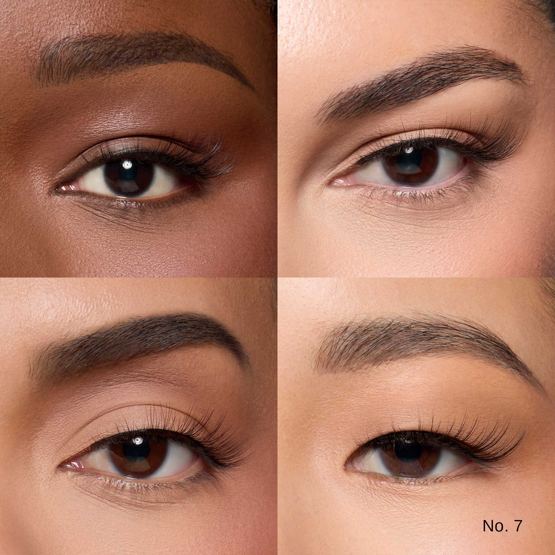 Model wearing Lybre Lashes No. 7 from the Algo Natural Collection — featherlight natural fullness with subtle flare