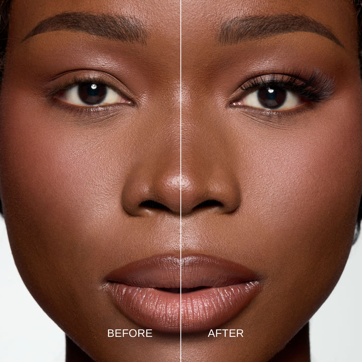 Lybre Lashes No. 2 before and after on model