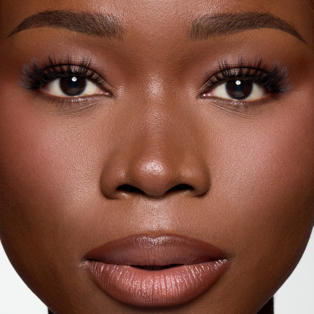 Lybre Lashes no 4 close up on model face and eyes