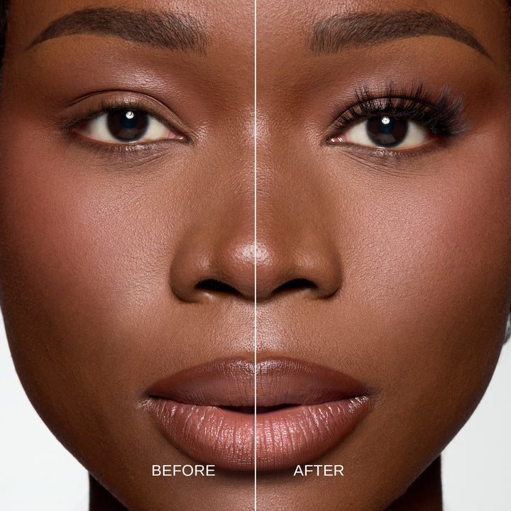 Lybre Lashes no 4 before and after on model