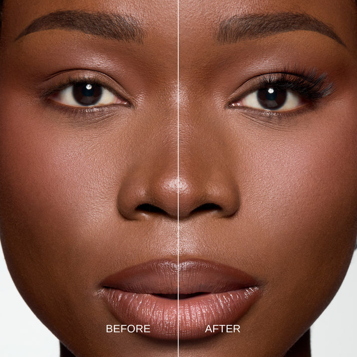 Lybre Lashes No 6 on model before and after