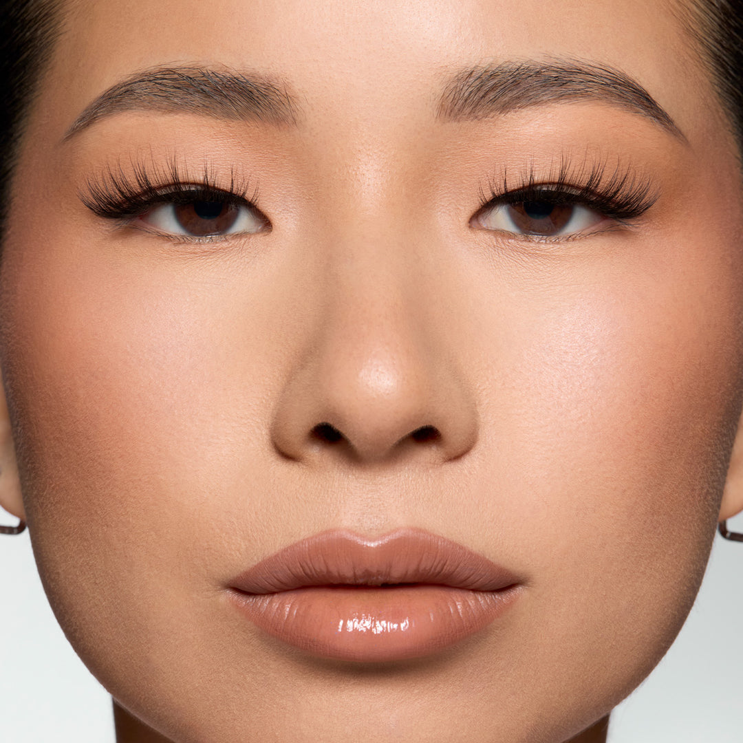 Lybre Lashes No 5 on asian eyes model