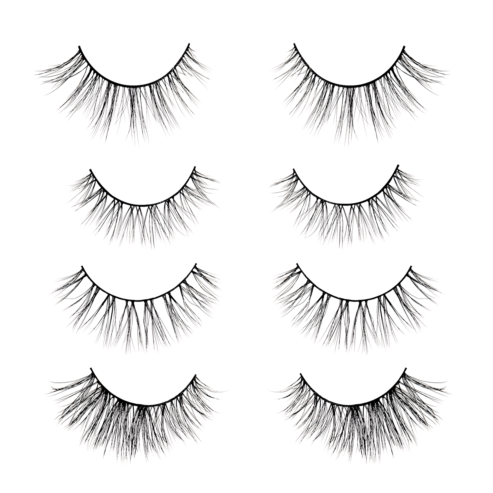 Algo Natural Collection by iluvsarahii's Lybre Lashes — No. 7, No. 8, No. 9 and No. 10 faux mink lash bundle
