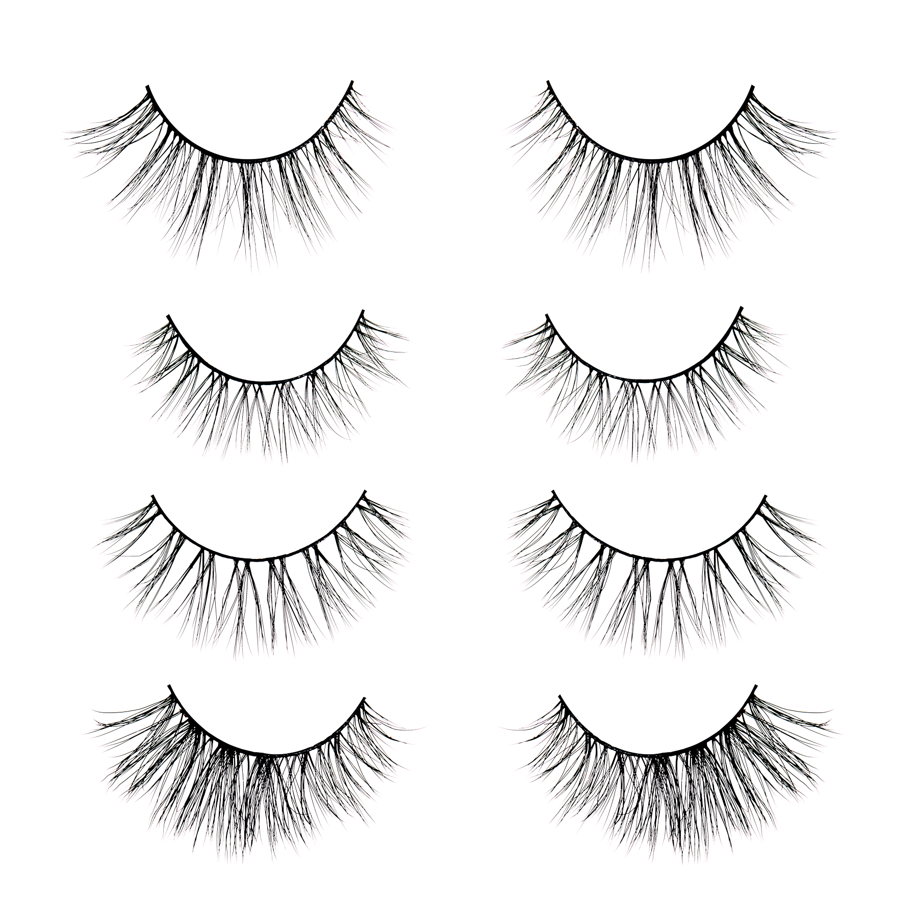 Algo Natural Collection by iluvsarahii's Lybre Lashes — No. 7, No. 8, No. 9 and No. 10 faux mink lash bundle