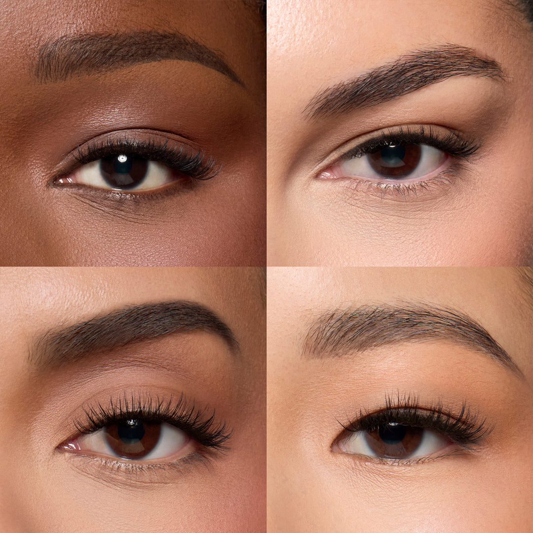 Lybre Lashes Indiv. 2 shown on 4 different eye shapes