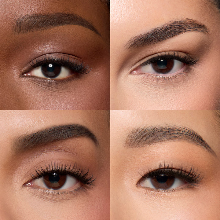 Lybre Lashes Indiv. 2 shown on 4 different eye shapes