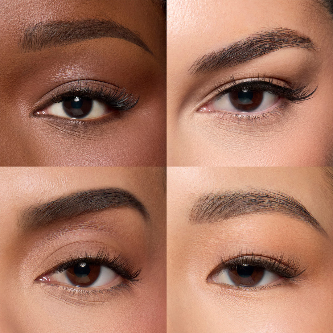 Lybre Lashes Indiv. 1 on 4 different eye shapes