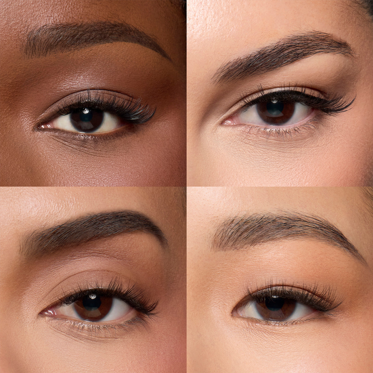Lybre Lashes Indiv. 1 on 4 different eye shapes