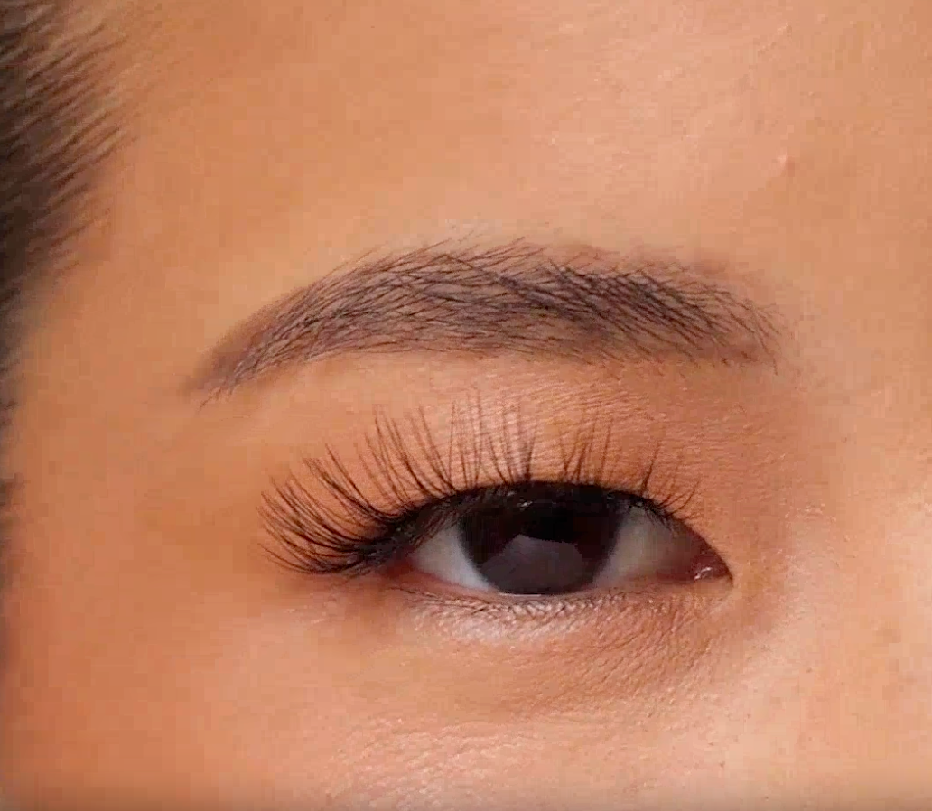 Lybre Lashes No 9 showing models wearing faux lashes in campaign reel